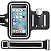 Produktbild TaoTronics Schweißfestes Sportarmband Handyhülle Wasserdicht mit Schlüsselhalter, Kartenhalter, Verlängerungsband für iPhone 6 / 6S / SE / 5 / 5C /5S, Galaxy S6 / S7 / S5, und die meisten Smartphones mit Bildschirm bis 5,1'' – Für Laufen, Fahrradfahren, Wandern & Spazierengehen
