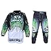 Produktbild Wulfsport Firestorm Kinder Anzug Motorrad Motocross ATV Quad MX Racing Sport Junior Bekleidung Bike Anzug für Kinder (3-13 Jahre, 20-30, Mehrere Farben) - Grun - 8-10 Jahre, 24-Taille