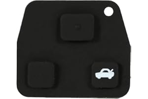 YCTZE Do Avensis Key Fob 3 przyciski - Carcasa Llave Avensis dla Avensis dla 3-przyciskowy pilot samochodowy etui na kluczyki samochodowe obudowa gumowa podkładka Avensis Llave