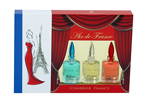 Charrier Profumi aria di Francia Set di 3 acqua di profumi Miniature totale 15 ml