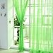 Produktbild dgyl88 Solide Moderne Vorhänge für Wohnzimmer Divider Garn String Vorhang Streifen Drapieren Decor Cortinas 11 Farben 200 cm x 100 cm(2 stückgrün)