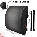 Mr. Sami Lendenwirbel-Stützkissen für Körperhaltung und Kreuzschmerzen. Ergonomischer Memory Schaumstoff für Bürostuhl, Autositz, Bett und Sofa Mr. Sami Lendenwirbel-Stützkissen für Körperhaltung und Kreuzschmerzen. Ergonomischer Memory Schaumstoff für Bürostuhl, Autositz, Bett und Sofa