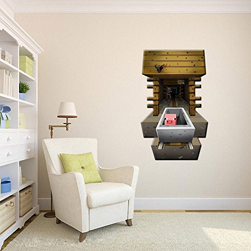 AOHANG Mineshaft Reusable Vinyl Wall Decal Art Decor/ Sticker / Cling / Decoration for Bedroom, Playroom by AOHANG - 7
