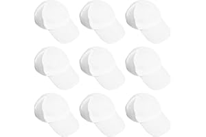 Veemoon 10 Stück Kinder Kappe Weiß zum Bemalen Schlichte Leere Baseballkappen für Geburtstag Geschenk Indoor Familien Eltern Aktivitäten Kinder DIY Machen Malen Wandert im Freien Outdoo