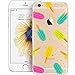 Price comparison product image iPhone 5s Case, Transparent Clear Protective Case for 4" Apple iPhone 5S / iPhone se / iPhone 5 Ultra Slim Clear TPU Silicone Gel Back Anti Dust Anti Stripes Colorful Popsicle Ice Cream Summer Cool Shockproof Bumper Case for Girls