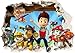 Produktbild Paw Patrol zerstörten Wand Aufkleber  3D Schlafzimmer Jungen Mädchen Große Wandbild