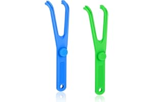 LuLiyLdJ Supporto per Filo Interdentale,Plettri per Filo Interdentale,Porta Filo Interdentale,Floss Pick,per La Pulizia dei Denti,Igiene Orale per Famiglia Hotel Viaggi, 2 pezzo