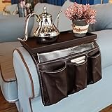 Hohe Qualität, umweltfreundliches PU-Leder: sieht gut aus, und der Armlehnen Organizer ist leicht zu reinigen, sei es von Snacks, Kaffee, Eis oder kaltem Bier. Sie brauchen sich keine Sorgen ums Verschütten machen mit diesem leicht zu reinigenden Leder. Wischen Sie es einfach mit einem feuchten Tuch ab und es wird blitzblank. 
