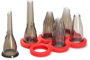 De Buyer - Zestaw do dekorowania: 6 z tritanu z cokołem -4150.07