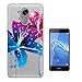 Produktbild c00784 - Beautiful Hawaii Hibiscus Flower Tropical Floral Butterfly Design Huawei Y7 Fashion Trend Silikon Hülle Schutzhülle Schutzcase Gel Rubber Silicone Hülle