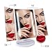 Produktbild Innoo Tech Kosmetikspiegel, Schminkspiegel mit Licht, LED Beleuchtete Make-Up-Spiegel, Faltbare, 1/2/3/10 Lupe, 180 Grad Drehbare, USB Lade Batteriebetriebene, für Frauen, Maskenbildner