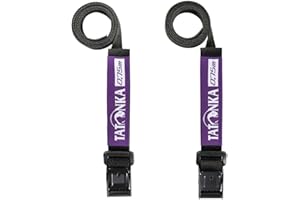 ‎TATONKA Tatonka Packriemen Easy Strap 18mm (2 Stück) - Spanngurte mit Metallschließe 1,8 cm Breite – Verfügbare Längen: 0,75m / 1m / 1,5m oder 2m - Zur Volumenregulierung oder zum Befestigen von Ausrüstung