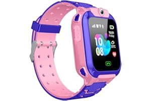 GOKALE Kids Smart Watch for Boys Girls Touch Screen Smartwatch LBS Tracker for Kids Camera Games Phone SOS Alarm Clock Video Music Calculator toys for 3-16 Years Old Children Christmas Birthday Gifts Pink