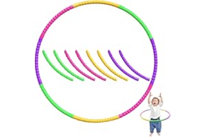 GXGM 1 Pezzi Hula Hoop Per Bambini, Hula Hoop Bambini 8 Nodi Smontabile, Per Sport E Divertimento Adatto A Tutti I Tipi Di Persone O A Diverse Dimensioni Della Vita