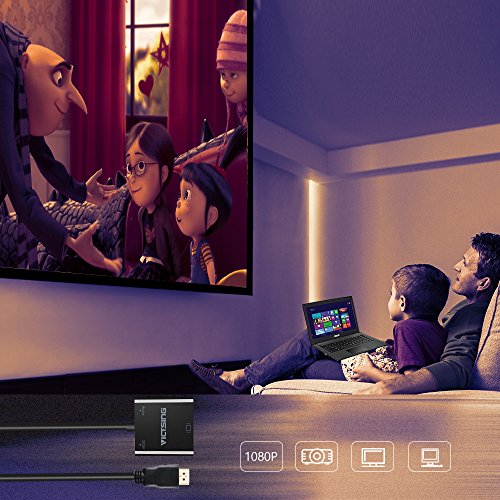 [Vergoldete] VicTsing 1080P HDMI auf VGA male zu female Video Audio Adapter-Kabel Converter mit Micro-USB und 3,5 mm Audio-Anschluss&Kabel für PC Laptop-DVD, Raspberry Pi und andere HDMI-Eingabegeräte - 7