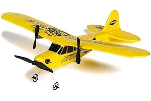 Carson 5005029 Stinger 340 2.4G 100% - avión teledirigido, avión RC, Modelo Robusto RTF (Ready to Fly) para Principiantes, Incluye baterías y Mando a Distancia, Amarillo