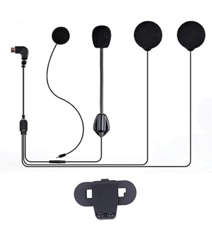 BETOWEY Kit Microfono E Altoparlanti Per Interfono Moto B2X
