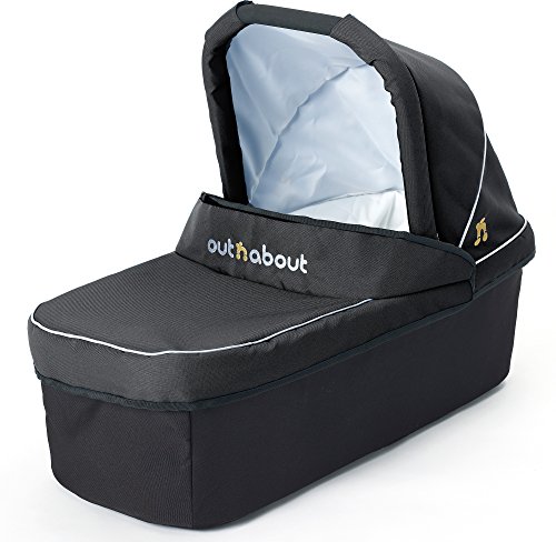 Out n About Compact Baby Carrycot (Black) for Nipper 360 Pushchairs