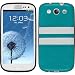 Produktbild PhoneNatic Case für Samsung Galaxy S3 Neo Hülle Silikon türkis Stripes Cover Galaxy S3 Neo Tasche + 2 Schutzfolien