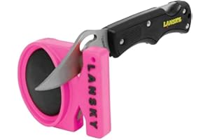 Lansky Quick Fix Sharpener, Med/Fine Grit, Pink, Clam #PFIX
