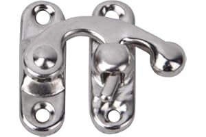 HEEPDD 30 Piccoli Fermagli a Scatto, Fermaglio a Gancio Antico in Ferro Stile retrò per Confezioni di Gioielli (Hasp Gancio Destro Argento)