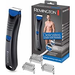 Remington BHT250 Tondeuse, Rasoir Corps Homme Delicates, 3 Sabots, Lames Anti-Coupure et Anti-Irritation
