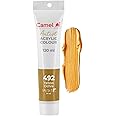 Camlin Kokuyo Artist Acrylic Colour Tubes 120ml Yellow Ochre 492