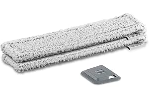 Kärcher Bonnettes Microfibre Pour Vitres Extérieures + Grattoir Accessoires Pour Nettoyeurs De Vitres, Compatible Avec Le Pulvérisateur Référence 2.633-131.0