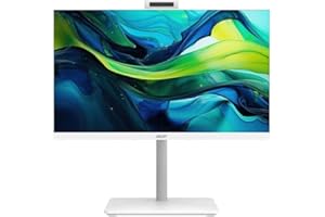Acer Aspire C27-1E13U7UN All in One, Monitor 27" FullHD LCD (Intel Core i7-1355U, 32GB RAM, 1024 GB SSD, Intel Iris Xe Graphics, Windows 11 Home) Blanco, Teclado QWERTY Español y Ratón Inalámbrico