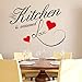 Produktbild Joystore Abnehmbare Art Vinyl Zitat DIY Wall Sticker Aufkleber Wandbild Dekoration Zimmer Diese Küche ist gewürzt Liebe