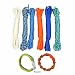 Produktbild Creleo 790048 Paracord zum Armbänder basteln 6-er Set, 3 mm x 3 m, weiß / blau