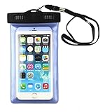 Tongshi Funda Universal Impermeable Bolsa Bolsa Para Teléfonos Celulares iPhone 6 Plus 5.5 '' Azul