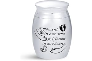 SBI Jewelry Small Urn for Son Daughter Brother Sister Cremation Urns for Ashes A Moment In Our Arms