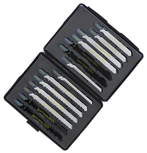 Saxton Stichsägeblätter-Set, Holz & Metall, für Bosch, Dewalt, Hitachi, Makita, Festool, 14 Stück