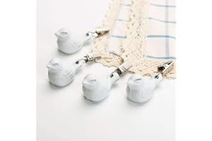 TentHome 4 x Poids de Nappe en Fonte Antique pour Nappe Table de Jardin (Blanc Antique)