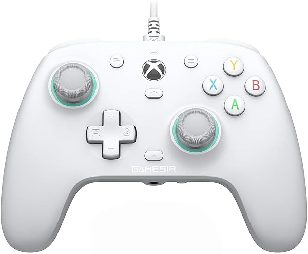 GameSir G7 SE Wired Controller for Xbox Series X|S, Xbox One & Windows 10/11, Plug and Play Gaming Gamepad with Hall Effect Joysticks/Hall Trigger, 3.5mm Audio Jack (White) - 1