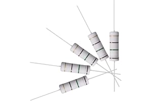 sourcing map 10 uds 5W 5 vatios Resistencias de película de óxido metálico de cable axial de 150 Ohm ±5% de tolerancia