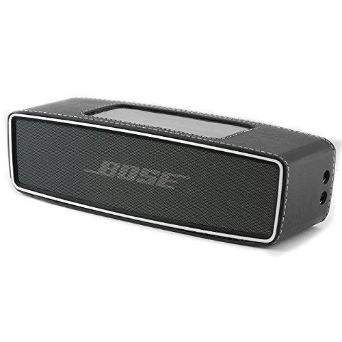 Preisvergleich Produktbild iprotect Schutzbox aus Kunstleder für Bose SoundLink Mini Speaker in Schwarz