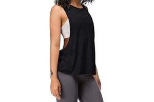 Hanyomo Donna Allenamento Fitness Canotte Ritagliato Senza maniche Palestra Yoga Corsa Atletico Camicie