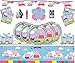 Produktbild Unbekannt Peppa Pig Party Supplies Kindergeburtstagsparty-Kit für 16 Gäste Einweg Peppa Deluxe Partygeschirr mit Peppa-Ballons & Banner