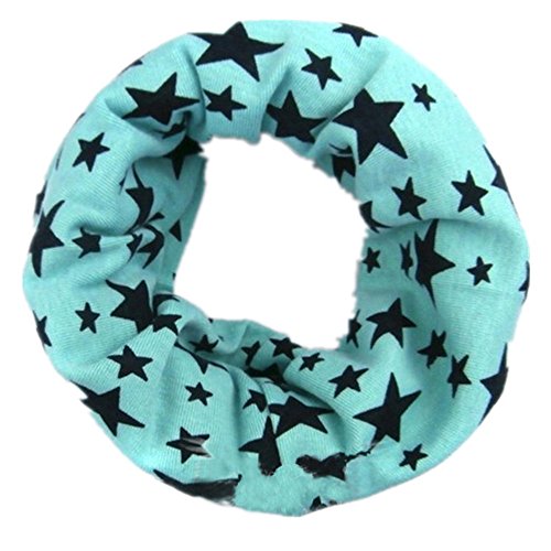 ReachTop Children Kids Warmer Star Scarf, Light Blue