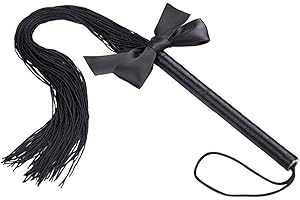 AMIJOUX Frustino da Equitazione Farfalla per Cavalli, Frustino da Equitazione in Pelle PU Fatto A Mano con Nappe Nere per Gli Sport all'Aria Aperta, Colture Equestri per Equitazione