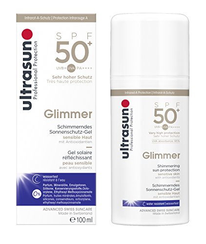 Ultrasun Glimmer SPF50+Schimmerndes Sonnenschutz-Gel, 1er Pack (1 x 100 ml) Ultrasun Glimmer SPF50+Schimmerndes Sonnenschutz-Gel, 1er Pack (1 x 100 ml)
