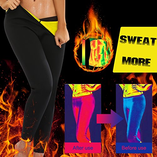 SEXYWG Damen Ankle-Länge Abnehmen Lange Hosen Neopren Sweat Sauna Körper Shapers - 4