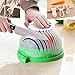 Produktbild Double Fruit and Vegetable Peeler 60 Sekunden Salat Maker, Gemüse und Früchte Wasch-und Cutter Bowl für Instant und schnellste Salat Zubereitung Chopper (grün)