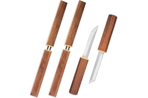 ZYOMVUN 2-in-1 Jagdmesser Doppelmesser, 2 Stück Outdoor Messer mit Scheide, Camping Messer, Survival Taschenmesser, Überlebensmesser für Camping, Wandern Geschenke, Schneiden von Obst, Gemüse