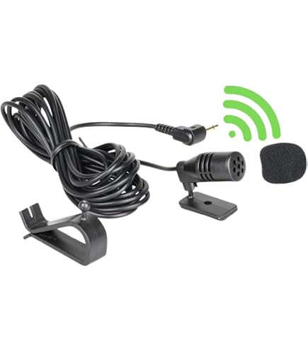 Microphone Externe 3,5 Mm Podofo Pour Autoradio - Micro Lavalier Bluetooth Plug & Play