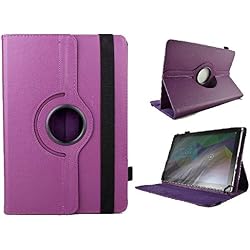 Theoutlettablet® Funda Morada Giratoria 360º para Tablet Lenovo Tab 2 A10-30 X30F 10.1"
