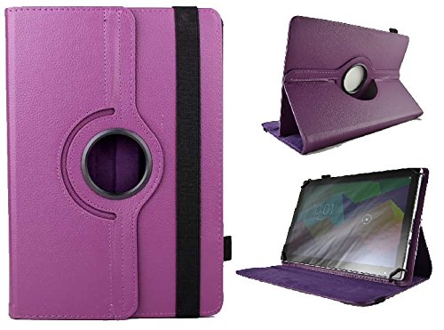 Theoutlettablet® Funda Morada Giratoria 360º para Tablet Lenovo Tab 2 A10-30 X30F 10.1"
