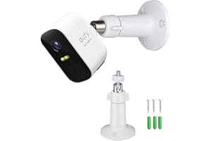 TYEYOBER Eufy Support mural pour caméra EufyCam 2 Pro/2c Pro, EufyCam 2/2C/E, Eufy SoloCam S40, Ring Stick Up Cam, Arlo Pro 4, Arlo Ultra, support de sécurité réglable à 360 ° pour l'intérieur et l'extérieur